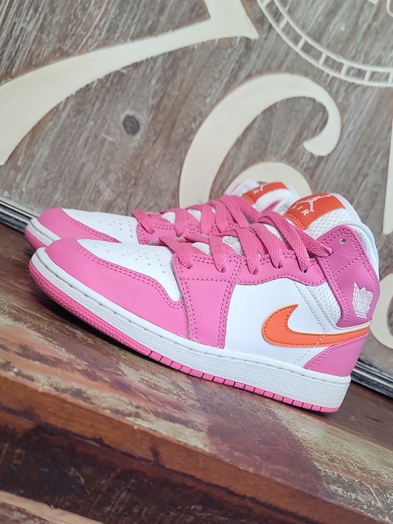 Jordan Shoes - 🔥🔥 Nike Air Jordan 1 Mid Retro 'Pinksicle Orange' Wmns 5.5, Good/Like New